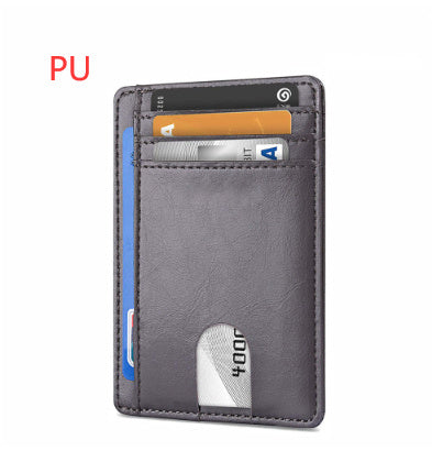 card holder leather foreign trade men rfid anti theft swiping european and american card holder male amazon hot products card holder