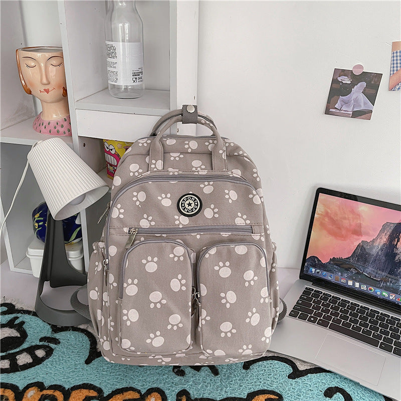 customized korean harajuku nylon student backpack