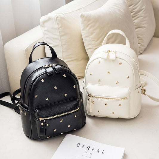 ladies pu leather fashionable styling backpack