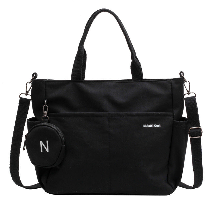 niche casual fashion nylon canvas tote bag for women