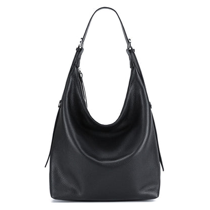 Womens Versatile Large-Capacity Genuine Leather Shoulder Bag