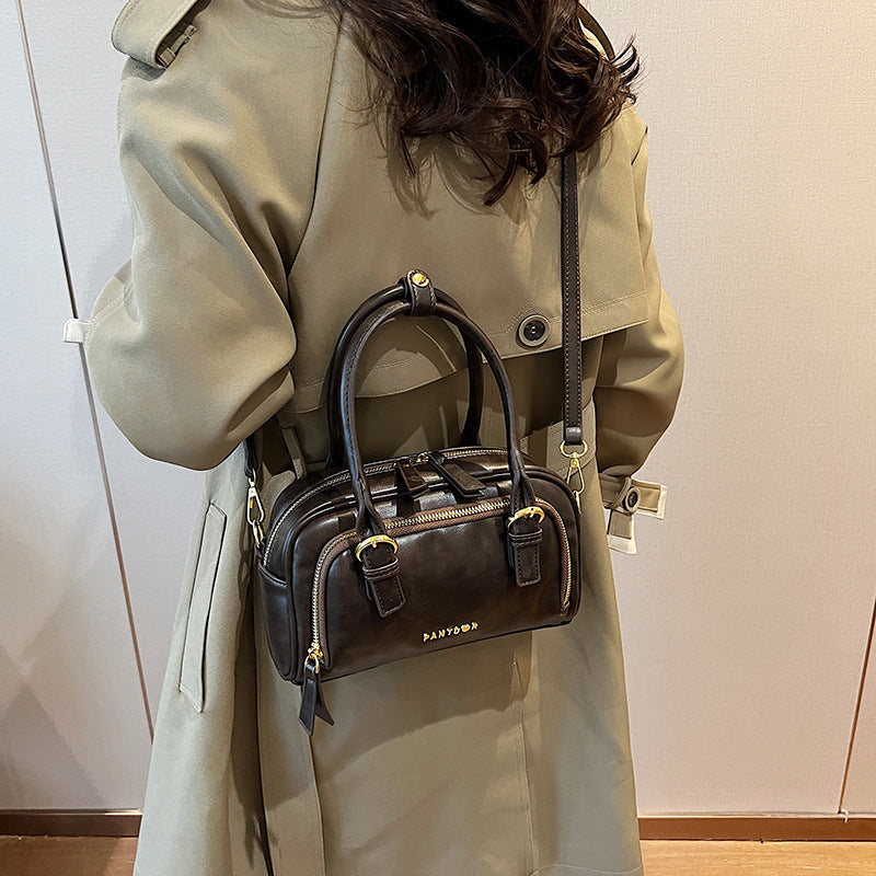 retro bowling womens hand carrying crossbody bag