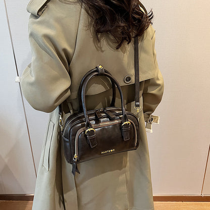 retro bowling womens hand carrying crossbody bag