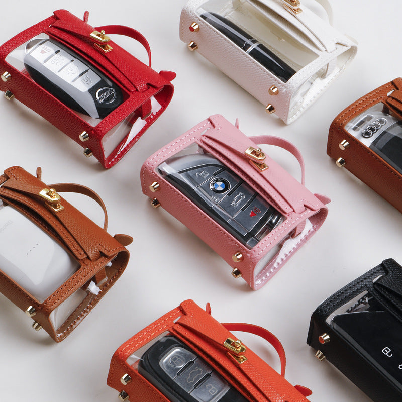 internet celebrity transparent handbag cross body bag storage bag