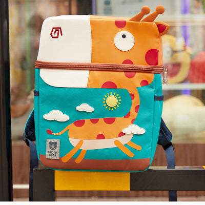 childrens kindergarten oxford cloth shoulder bag korean version of the dinosaur cartoon animal backpack