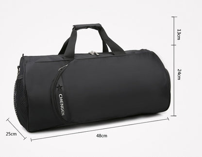 fitness bag mens sports bag basketball training bag football bag portable travel bag cylinder bag shoulder bag waterproof