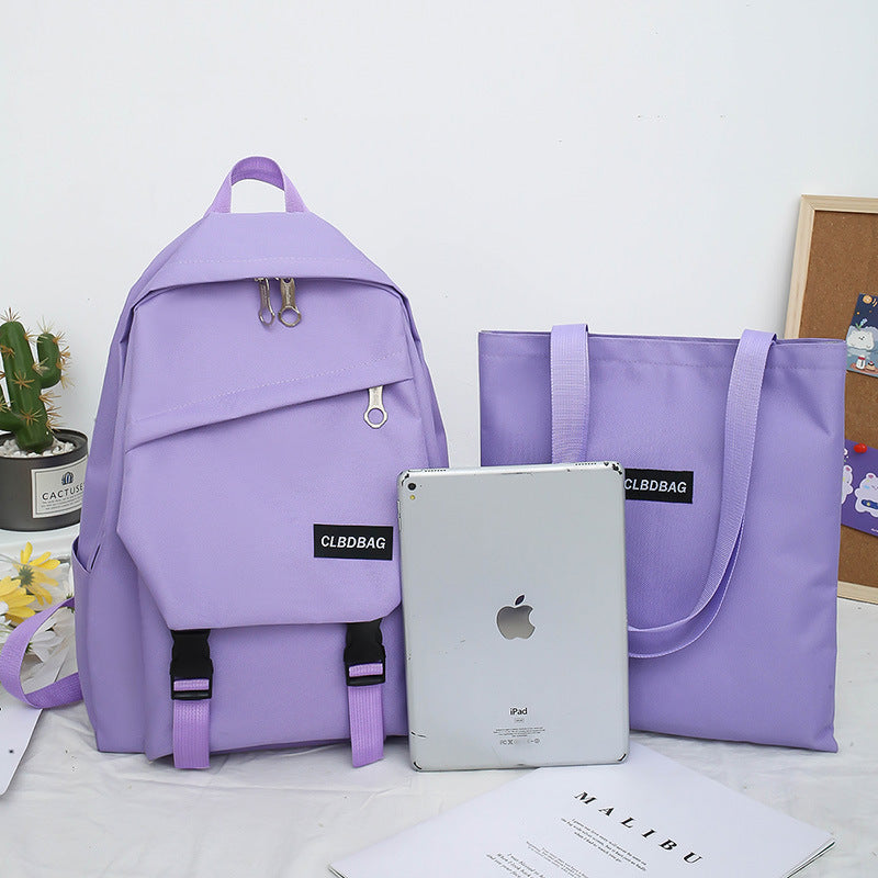 student school bag canvas travel korean backpack