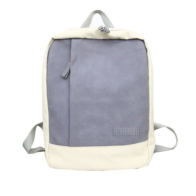 trendy student canvas backpack