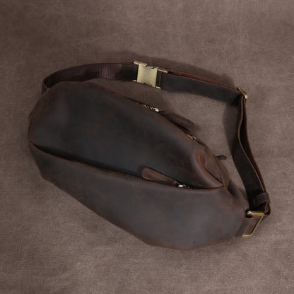 multifunctional waist pack cowhide outdoor riding