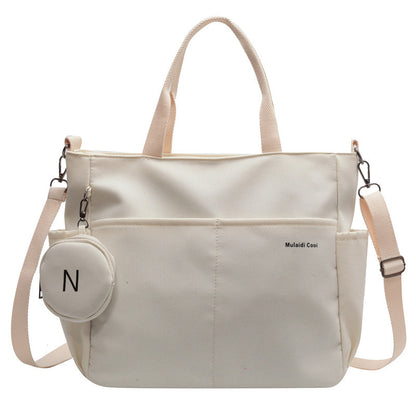 niche casual fashion nylon canvas tote bag for women