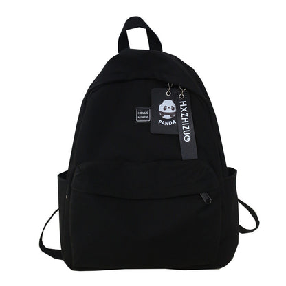 student campus minimalist nylon backpack