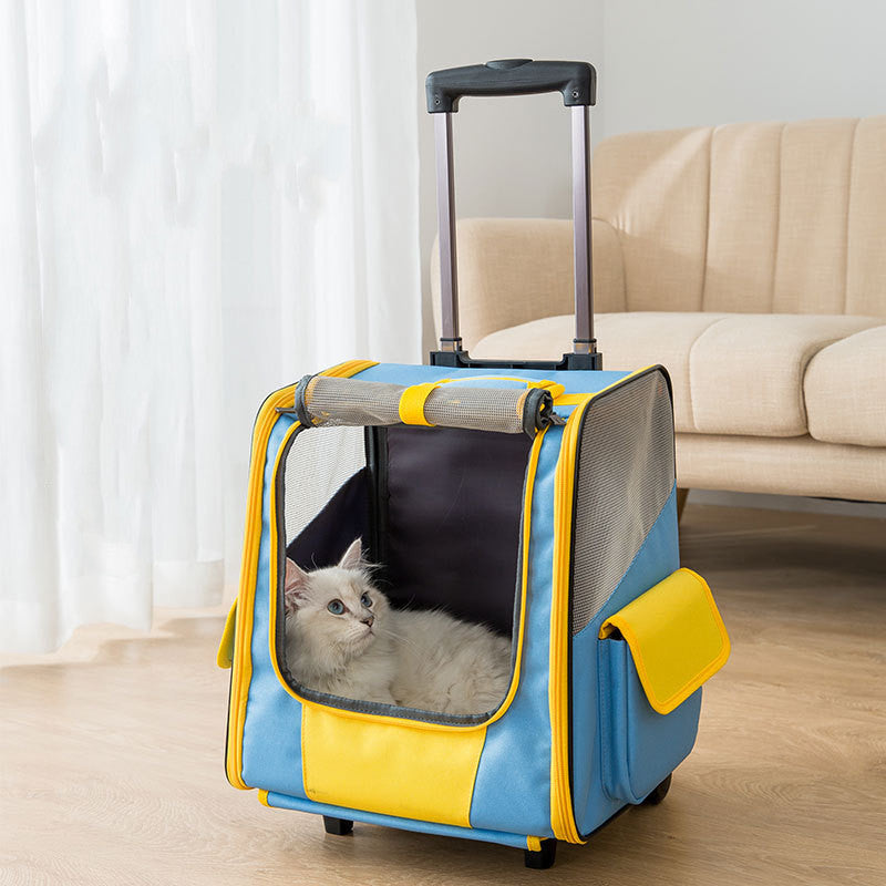 cat-bag-portable-pet-trolley-backpack-breathable-trolley-case