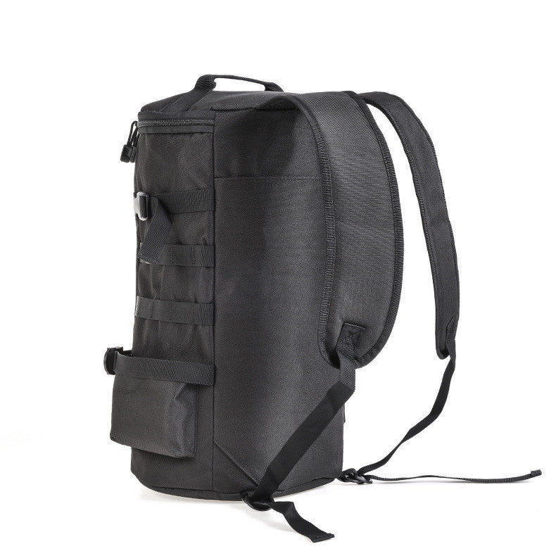 cylindrical fishing gear backpack cylindrical rod satchel