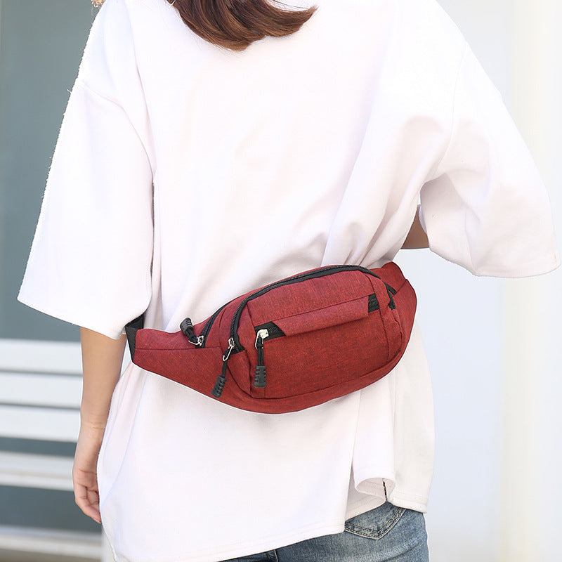 running mobile phone lightweight oxford cloth crossbody back