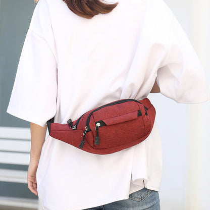 running mobile phone lightweight oxford cloth crossbody back