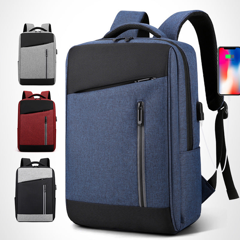 backpack large capacity with charging usb business casual computer bag