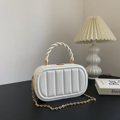 Chain Box Bag Women's Fashion Simple Portable Shoulder Messenger Bag