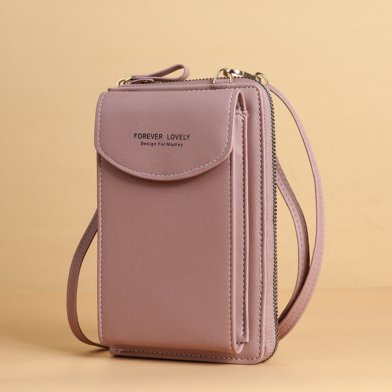 mobile phone crossbody bags clutch large capacity long wallet shoulder bag women