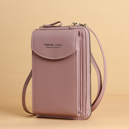mobile phone crossbody bags clutch large capacity long wallet shoulder bag women