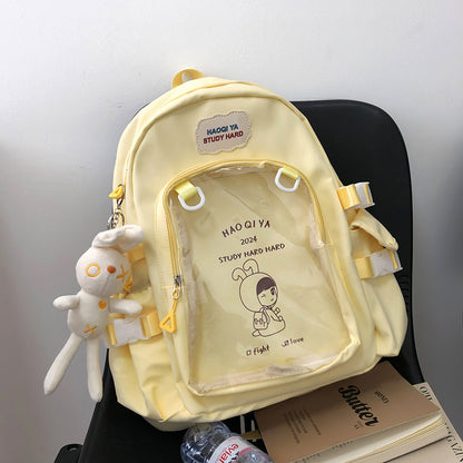 new large capacity transparent backpack for women