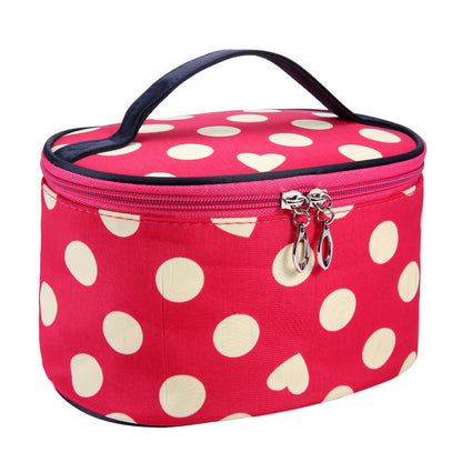 european and american polka dot simple cosmetic bag