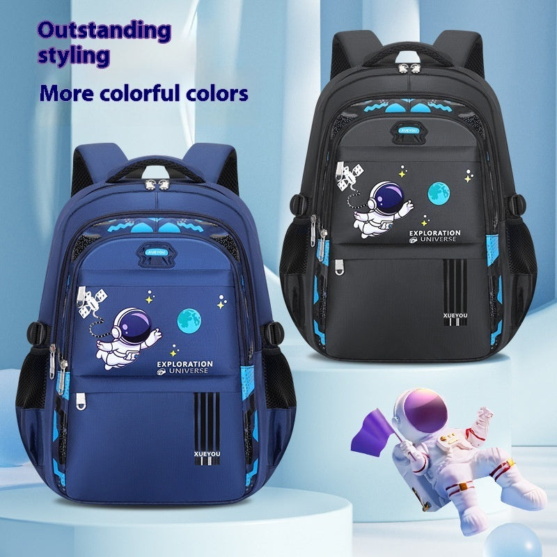 spaceman primary school student oxford cloth schoolbag children nylon backpack men