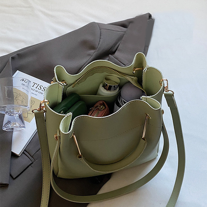 bucket bag simple all match portable shoulder crossbody bags