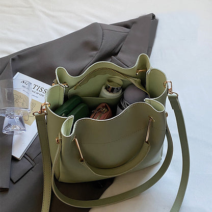 bucket bag simple all match portable shoulder crossbody bags