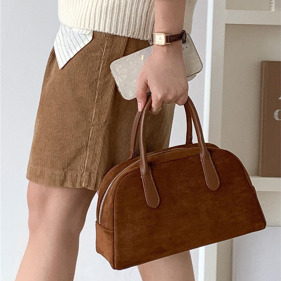 Large Capacity Suede Handbag For Women
