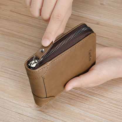 retro mens horizontal multifunctional card holder