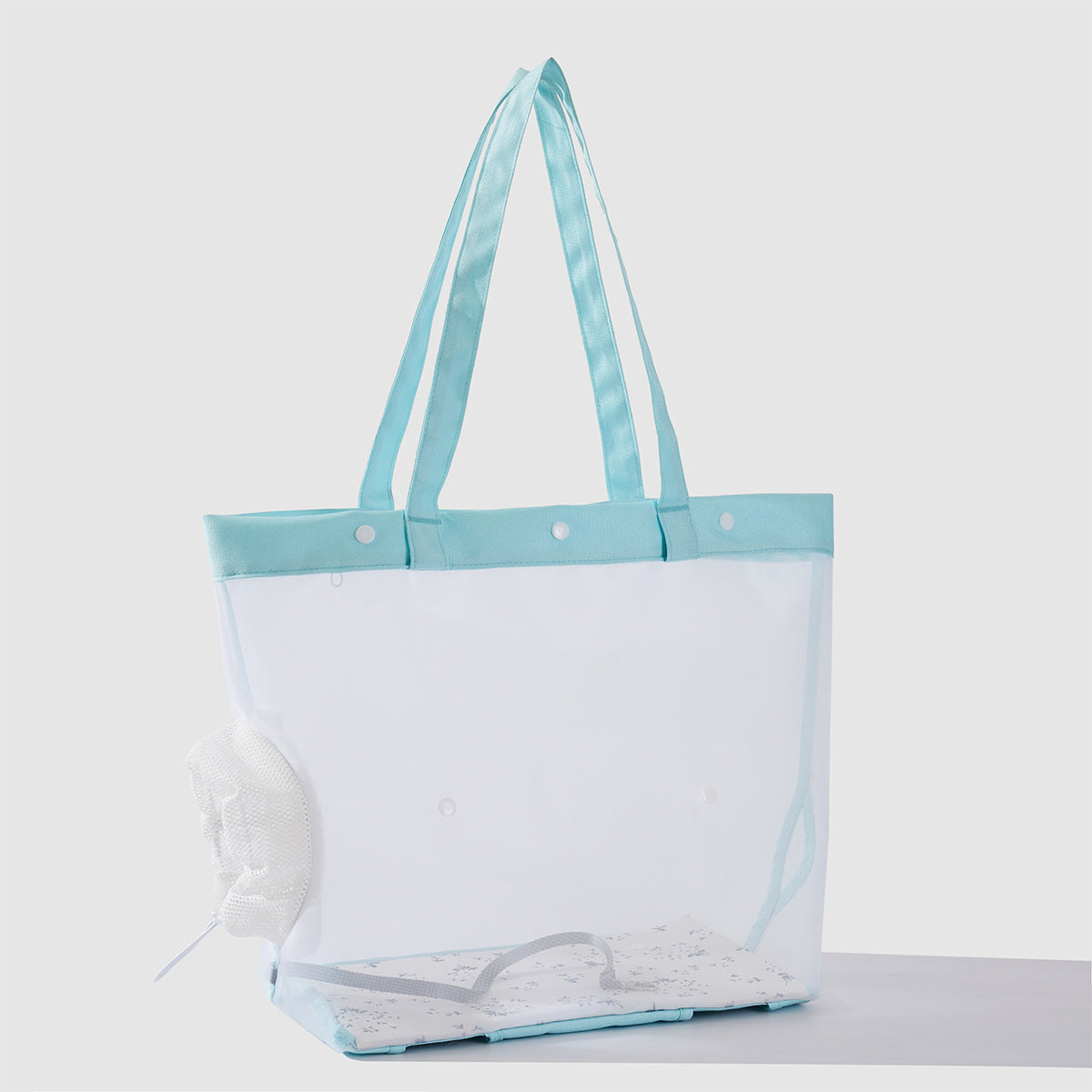 transparent solid color nylon cat portable pet shoulder bag