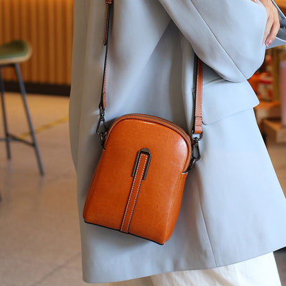 Fashion Shell All-match Genuine Leather Women's Bag