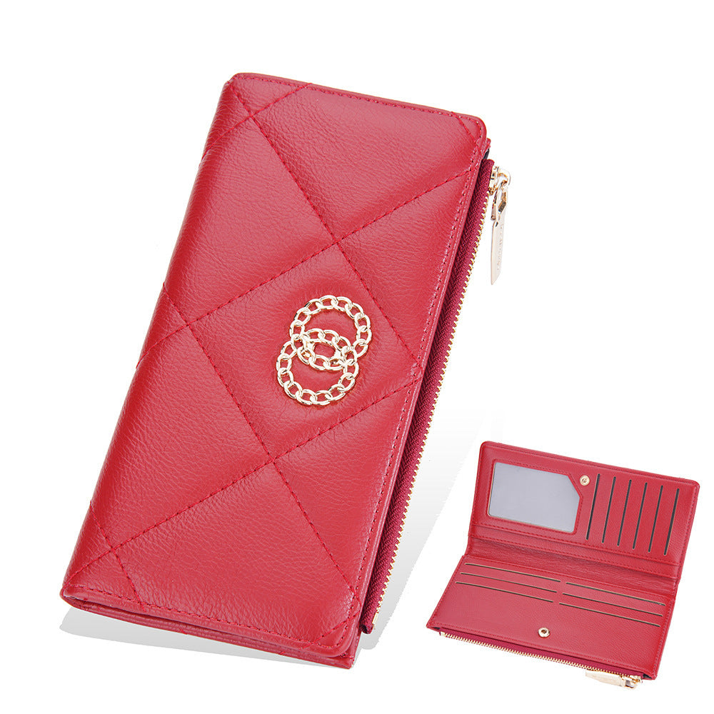 new wallet womens long zipper coin purse multi card slots wallet womens korean clutch