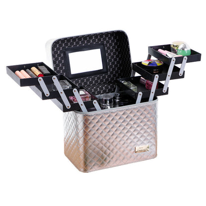 new four open cosmetic case portable cosmetic storage bag