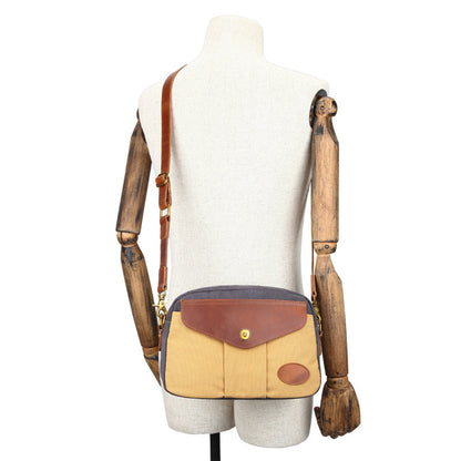 color blocked retro canvas shoulder crossbody bag