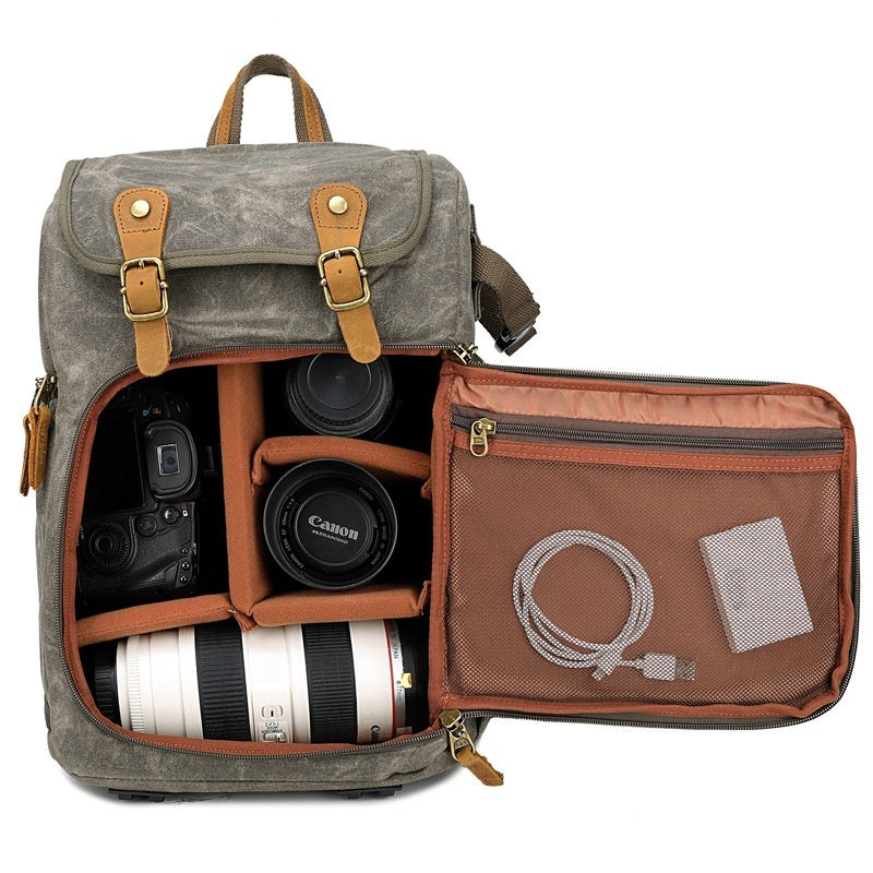 kalier digital slr camera bag waterproof canvas mens and womens backpacks