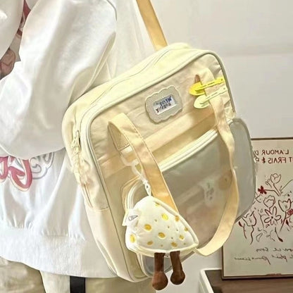 Cross-border Japanese Sweet Style Female Large Capacity Tote Student Class Schoolbag