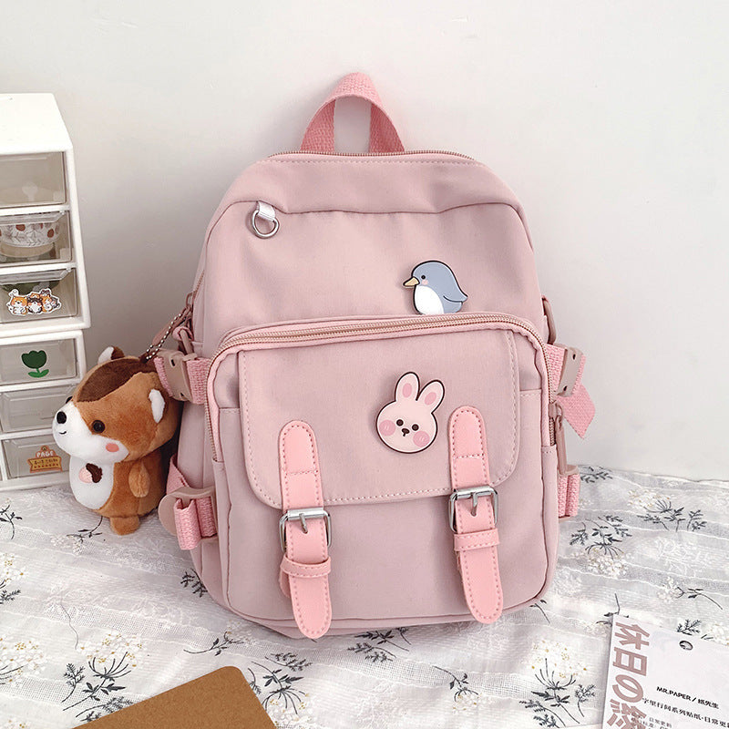 cute schoolbag high school student soft girl