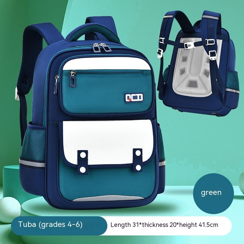 primary school student schoolbag lightweight spine protective burden reduction large capacity