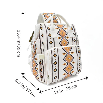 retro bohemian ethnic style backpack