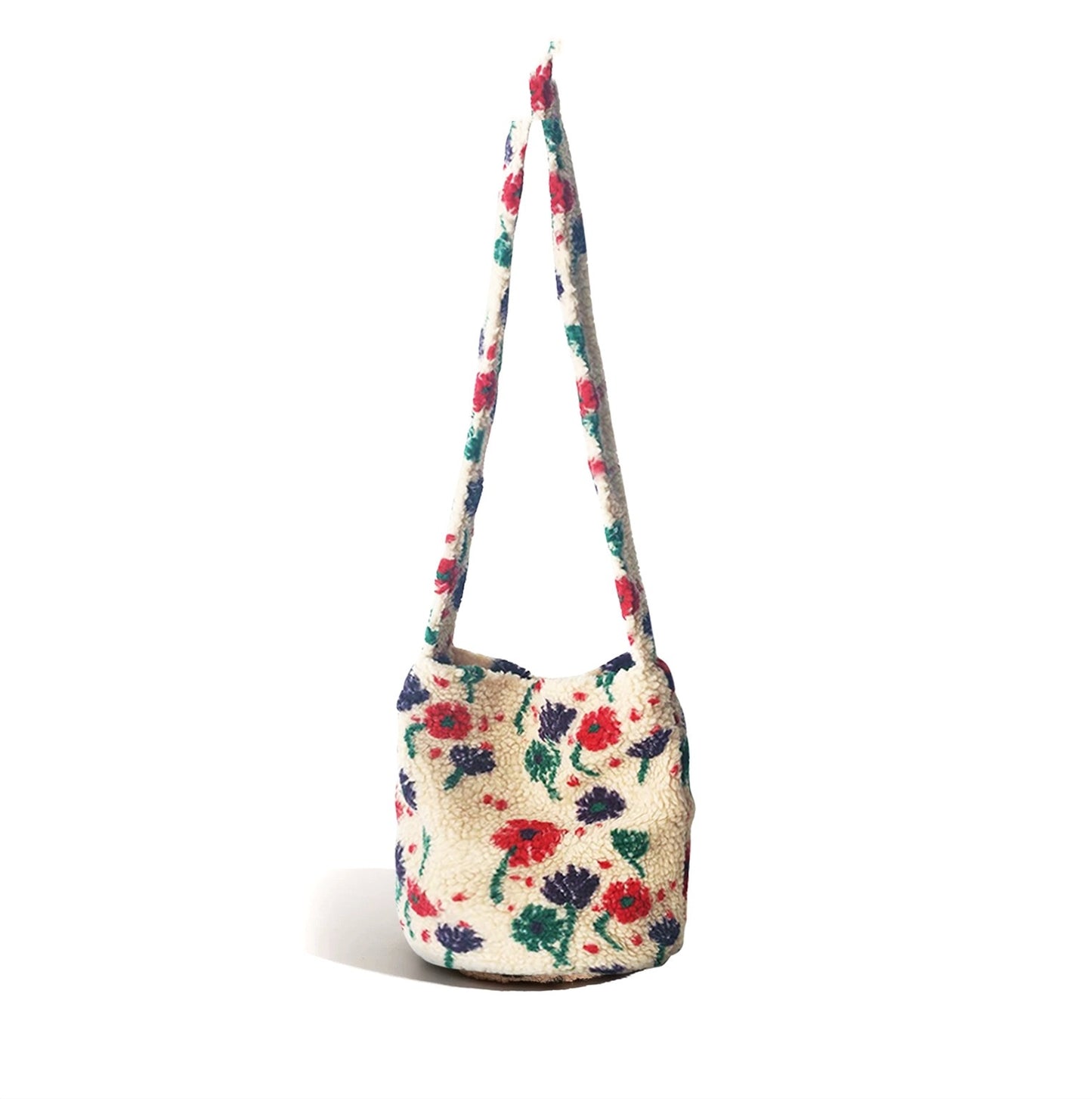 autumn and winter new leopard print letters printed bucket bag large capacity