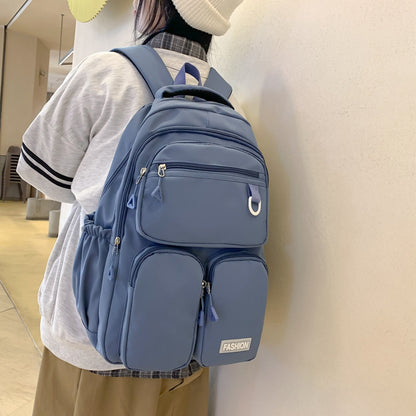 high capacity girls junior high school student backpack