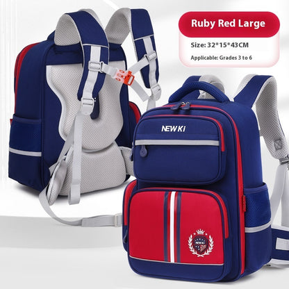 School Student Schoolbag Children's Waterproof Backpack Wear-resistant Men And Women