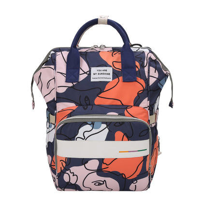 Double Shoulder Bag With Multi-function And Large Capacity