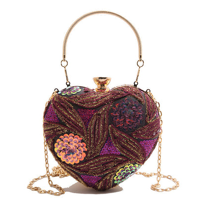 Women's Fashionable Sequins Shoulder Bag Retro