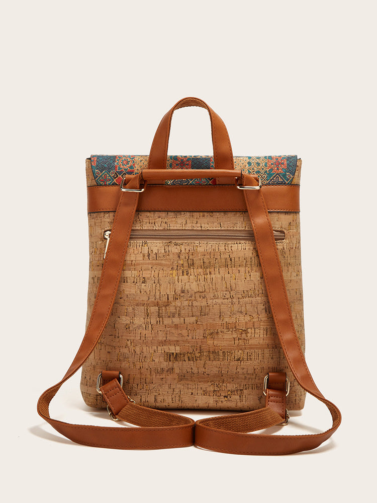 affordable luxury fashion high grade fashion retro printed backpack