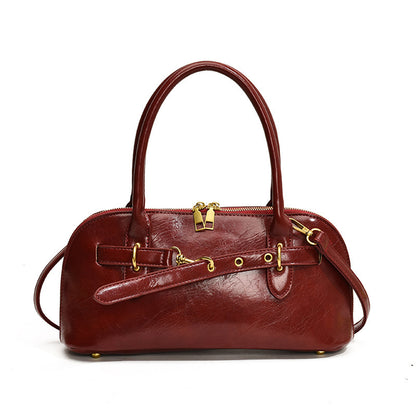 retro portable fashion shoulder bag simple large capacity crossbody bag
