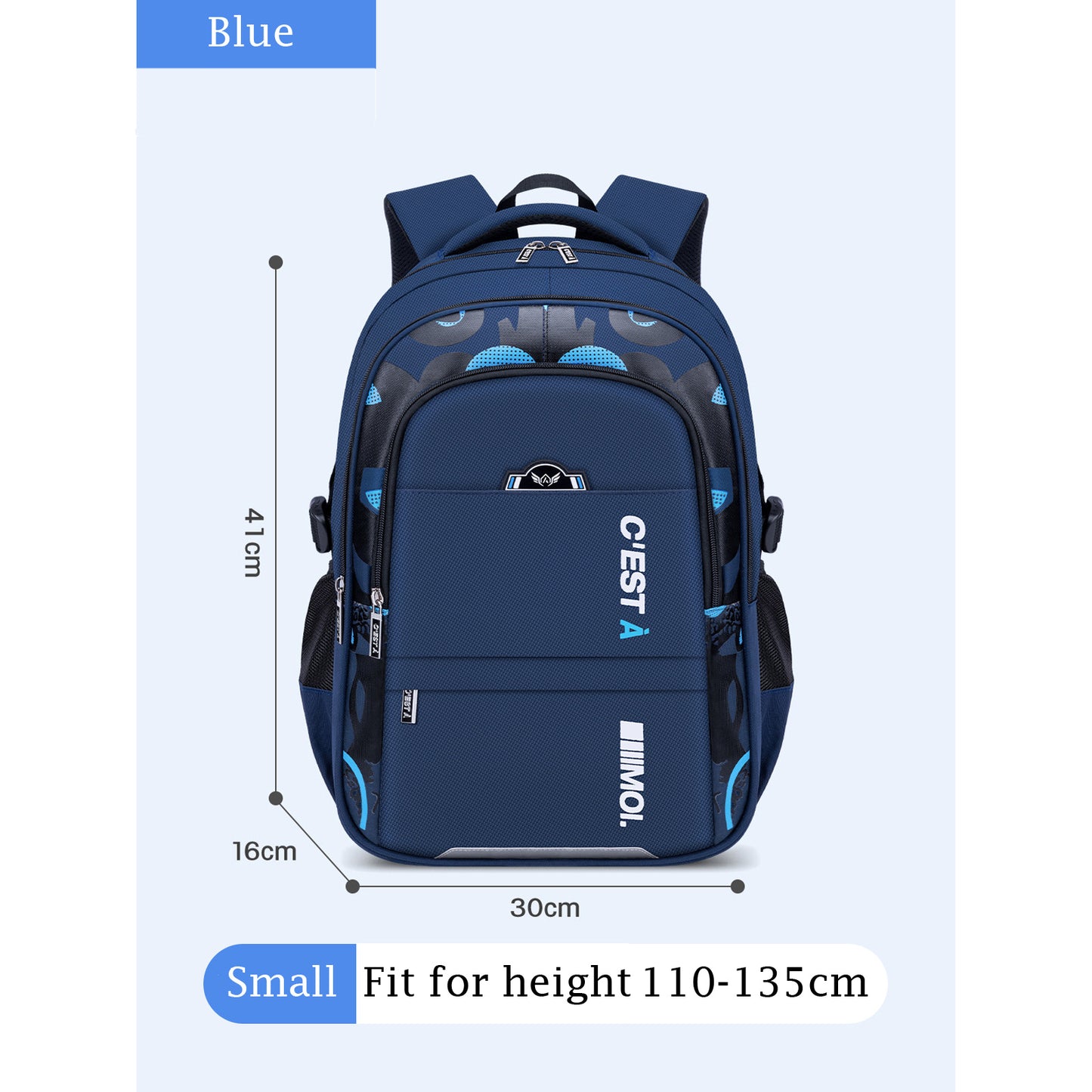 lightweight multi compartment childrens school bag casual student backpack