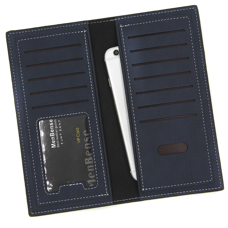 mens wallets long vertical large capacity