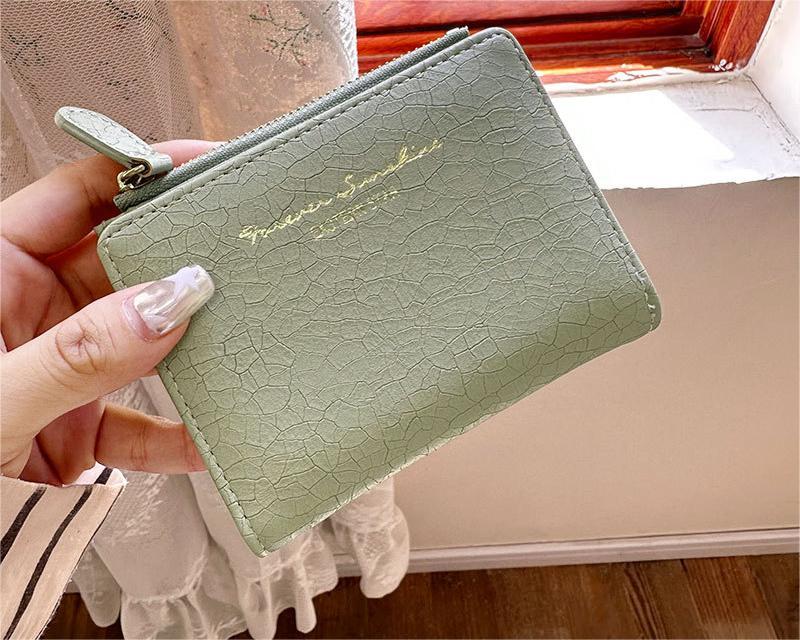 womens korean style retro folding wallet